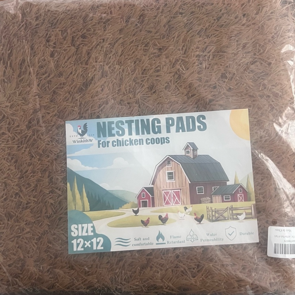 Earthy Brown Bedding Pads for Cozy Animal Nesting 12 individual pads